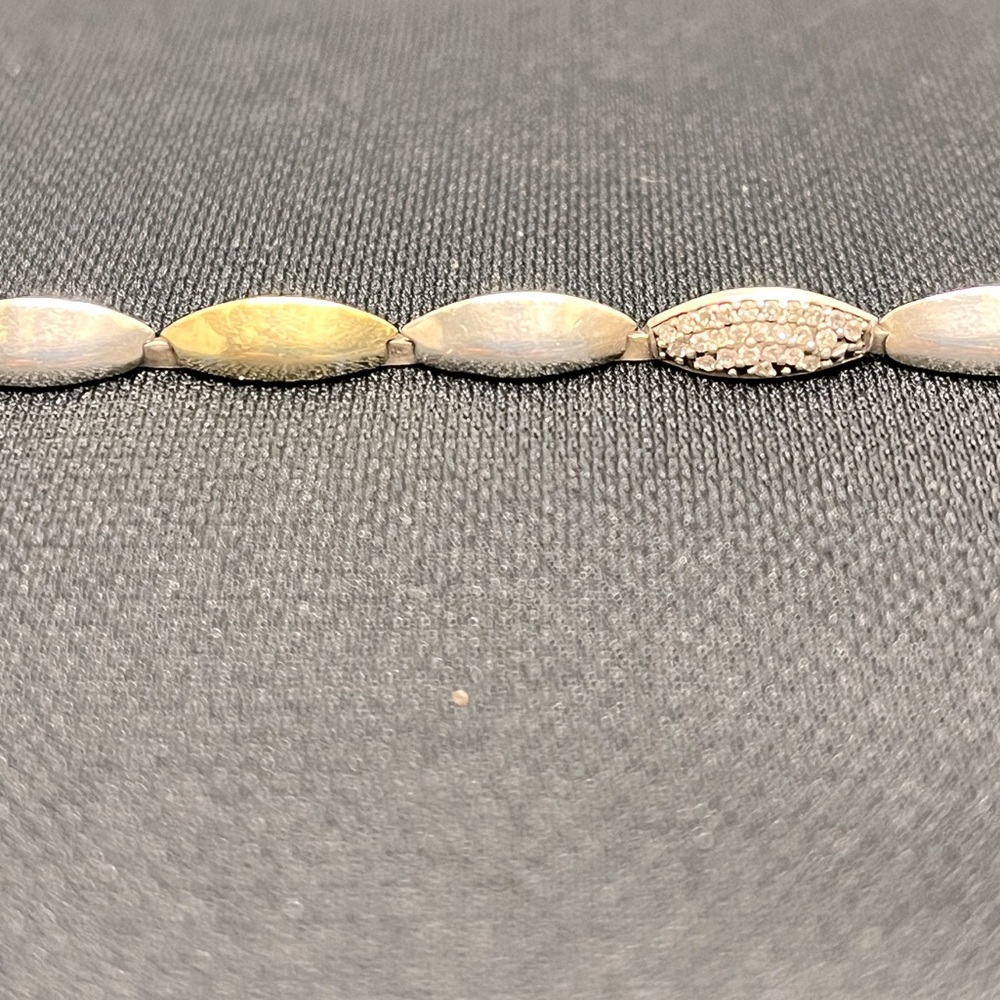 ALEXIS BITTAR
Two-Tone Diamond Marquislink Tennis Bracelet - Picture 3 of 14